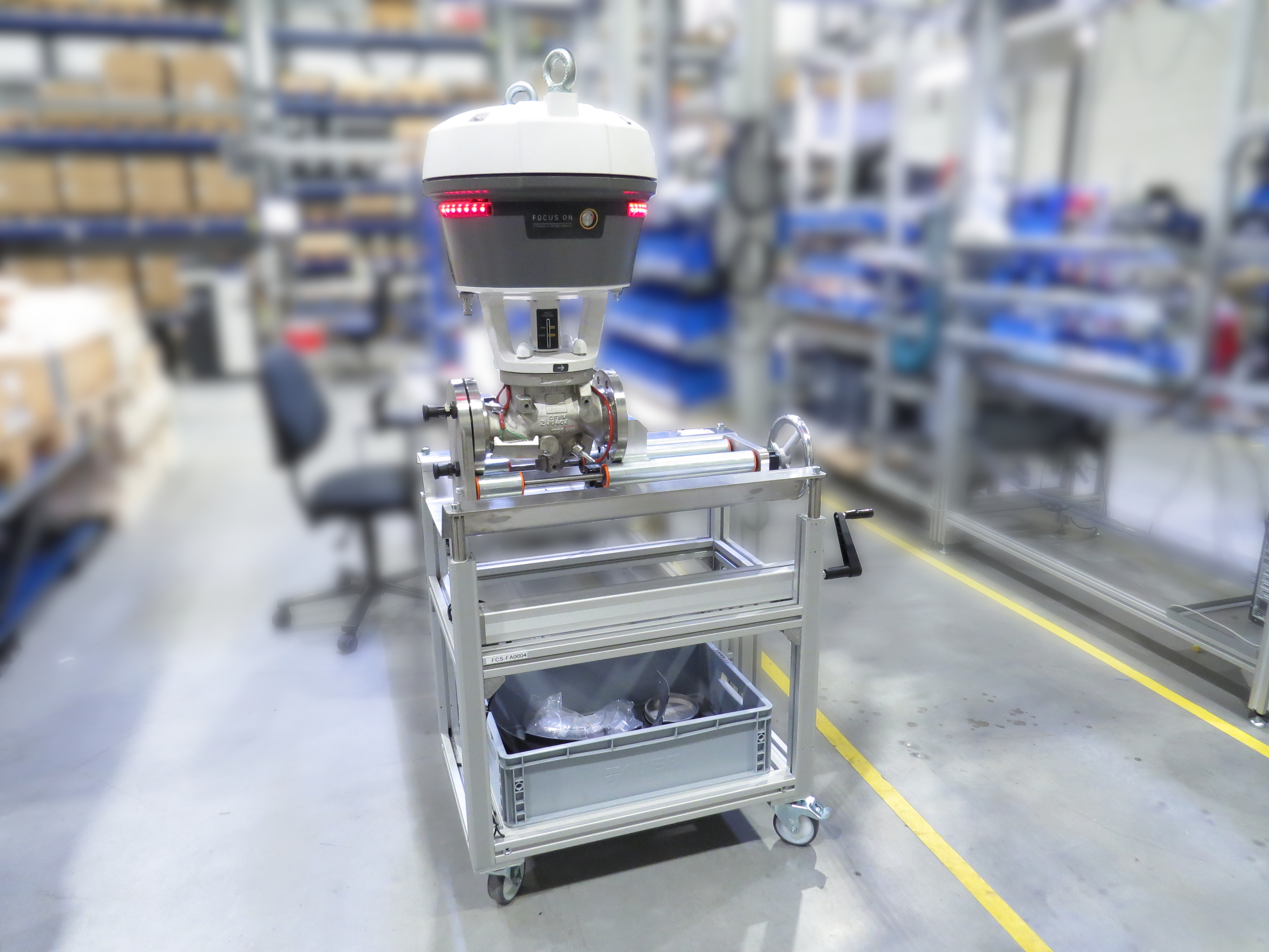 Productcarrier en werkstations van Rimas voormen de basis van de nieuwe flexibele productielijn bij FOCUS-ON.